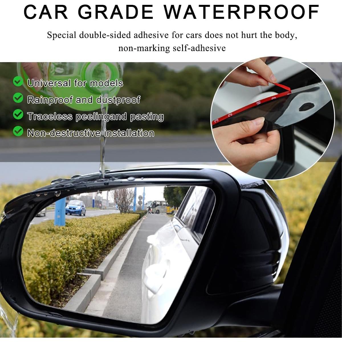 2 PCS Visera de Lluvia SHMZK para Espejo Retrovisor Universal