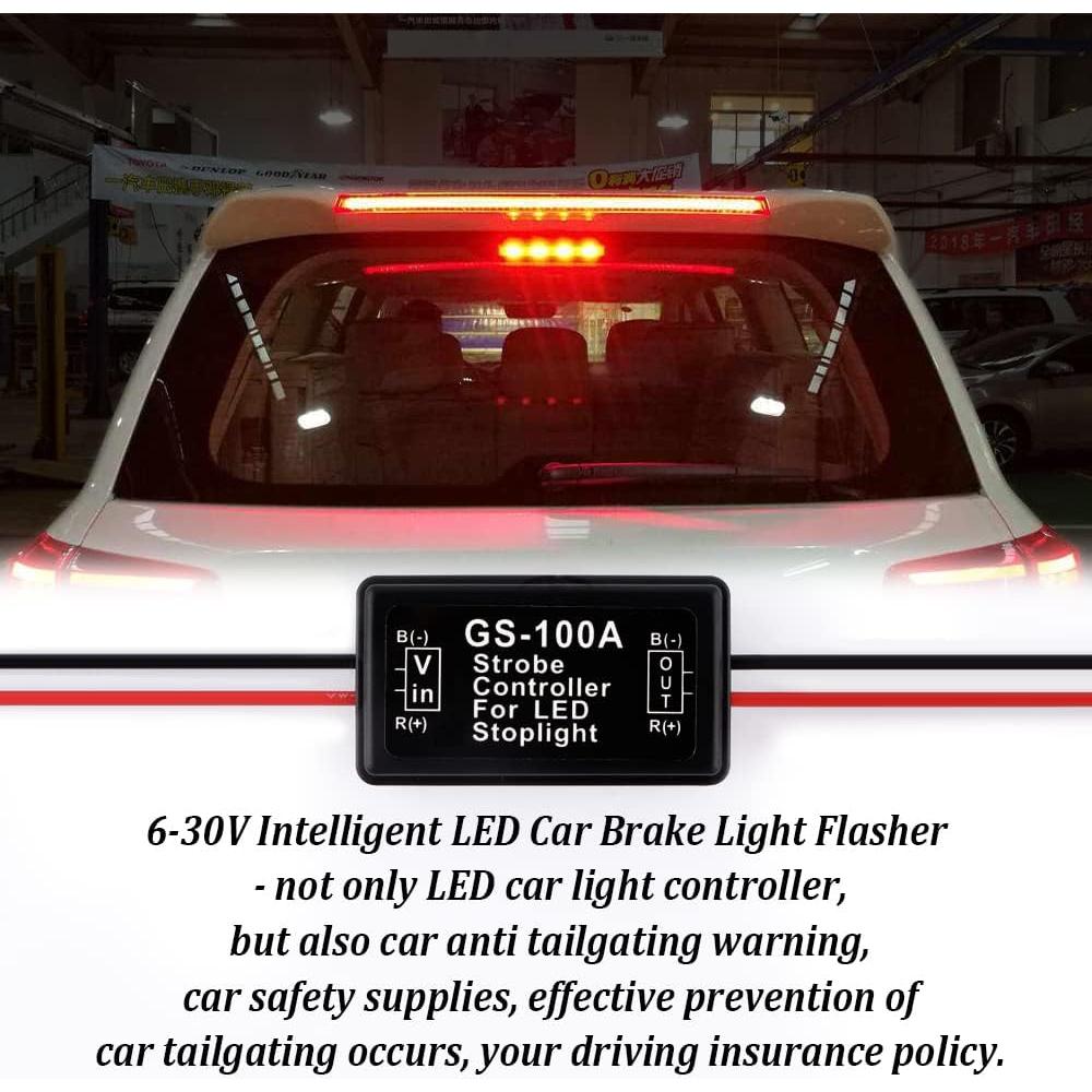 Controlador de Luz de Freno LED Intermitente SSNNUU GS-100A