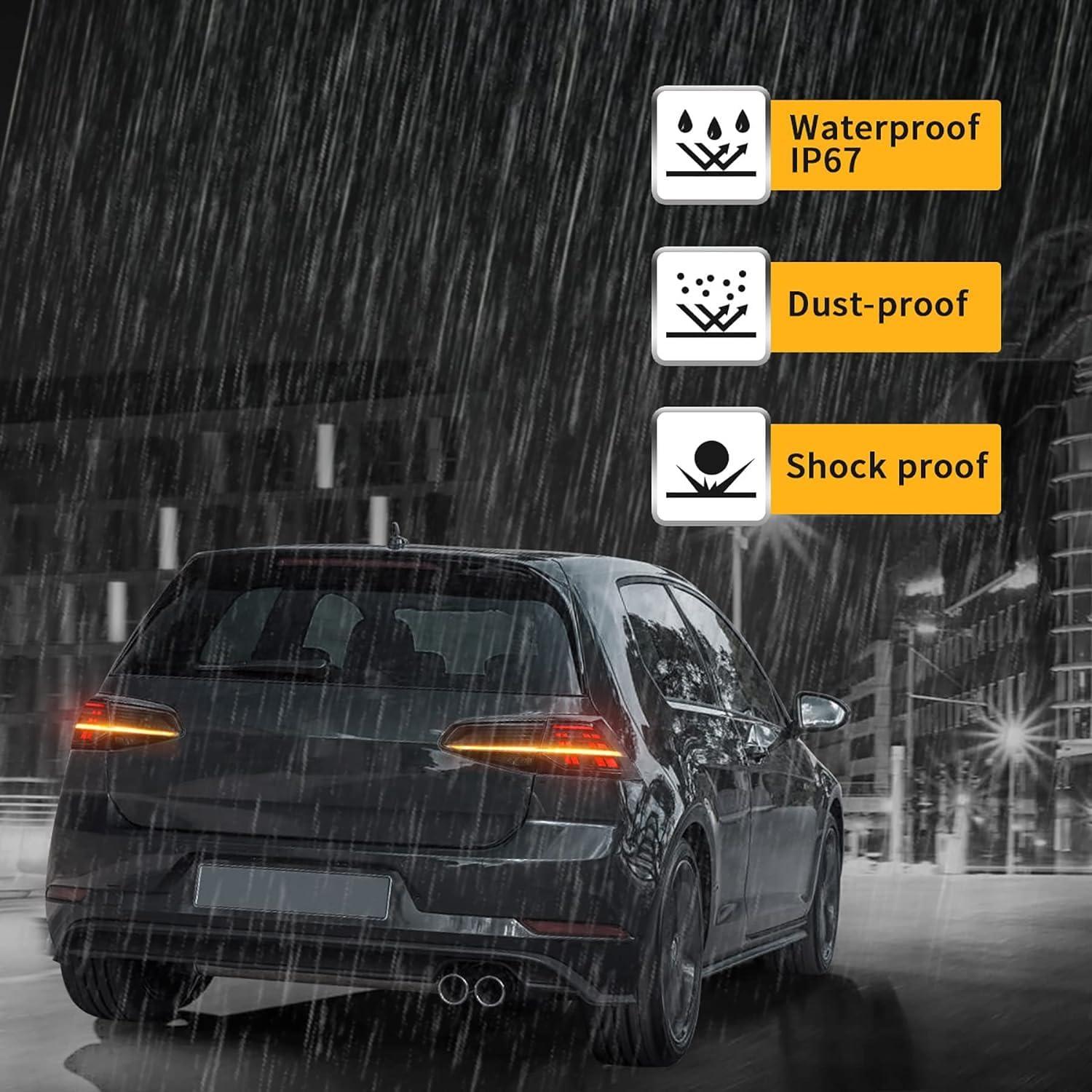 Luces Traseras VLAND Ahumadas para Golf MK7 MK7.5 2012-2020