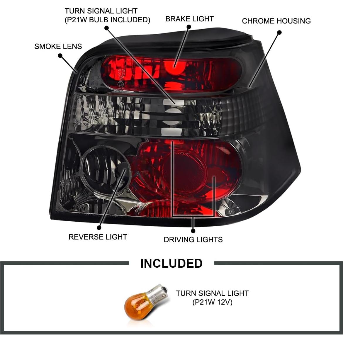 Luces Traseras Específicas VW Golf MK4 1999-2006 SPEC-D TUNING