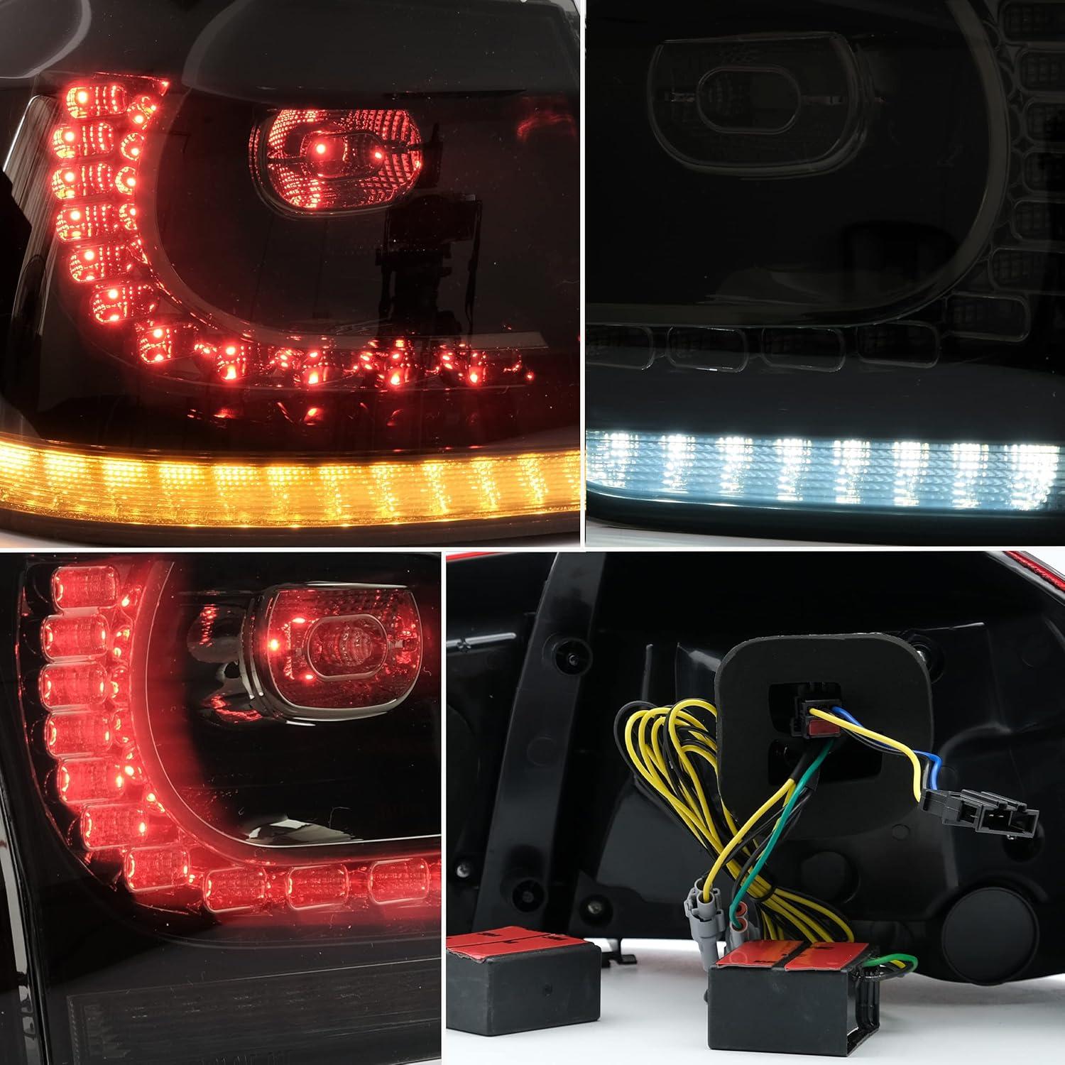 Luces Traseras VLAND Ahumadas para Golf 6 2010-2014 LED