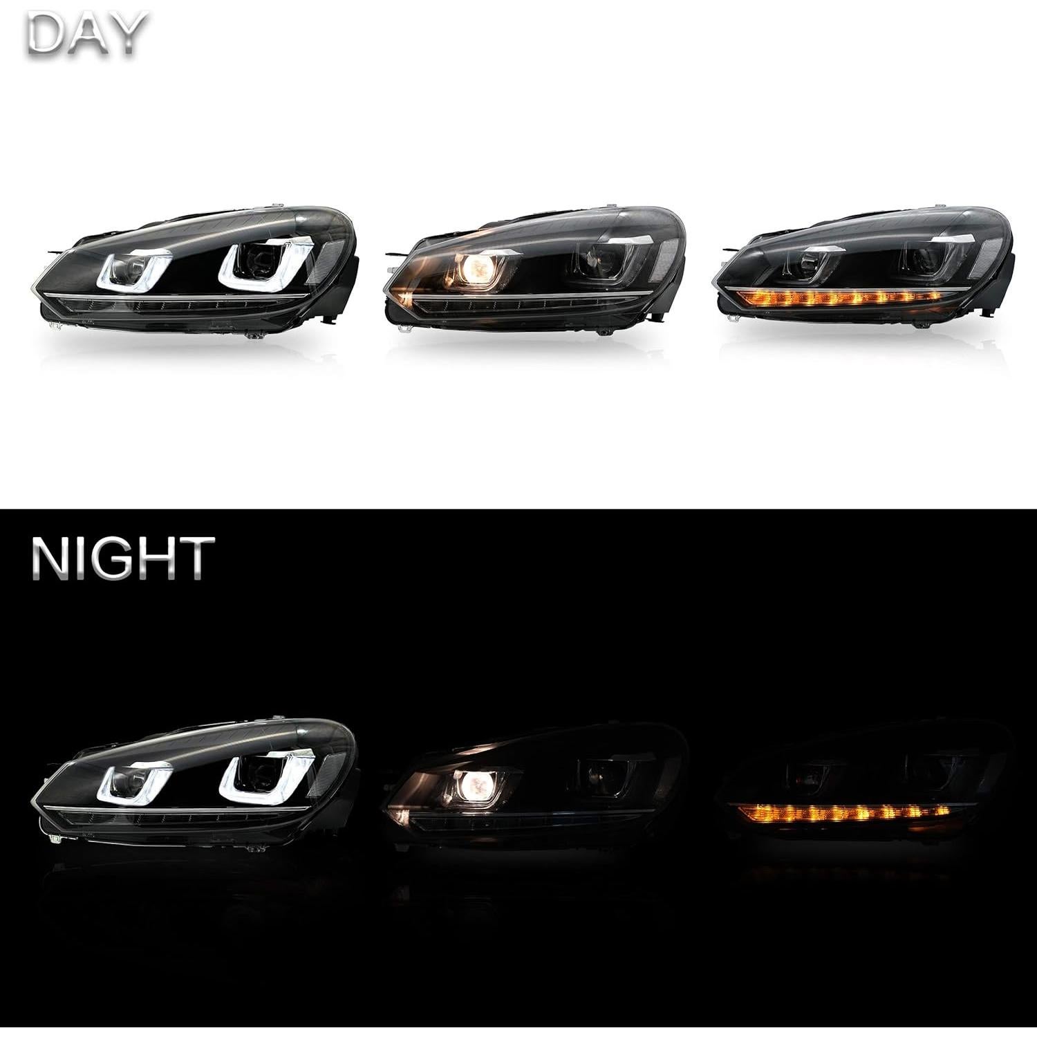 Conjunto de Faros VLAND para Volkswagen Golf 6 2010-2014