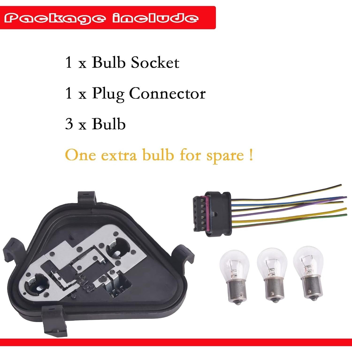 Conector de Bombilla Trasera Izquierda Getfarway 63217313043