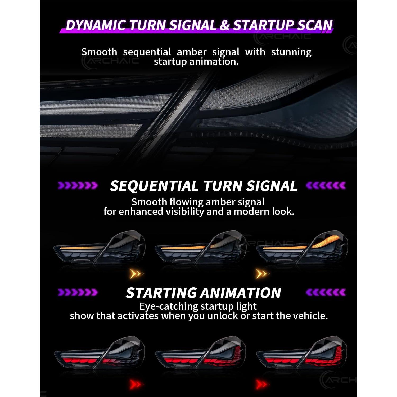 Luces Traseras Archaic para BMW Serie 6 2012-2019, Ahumado