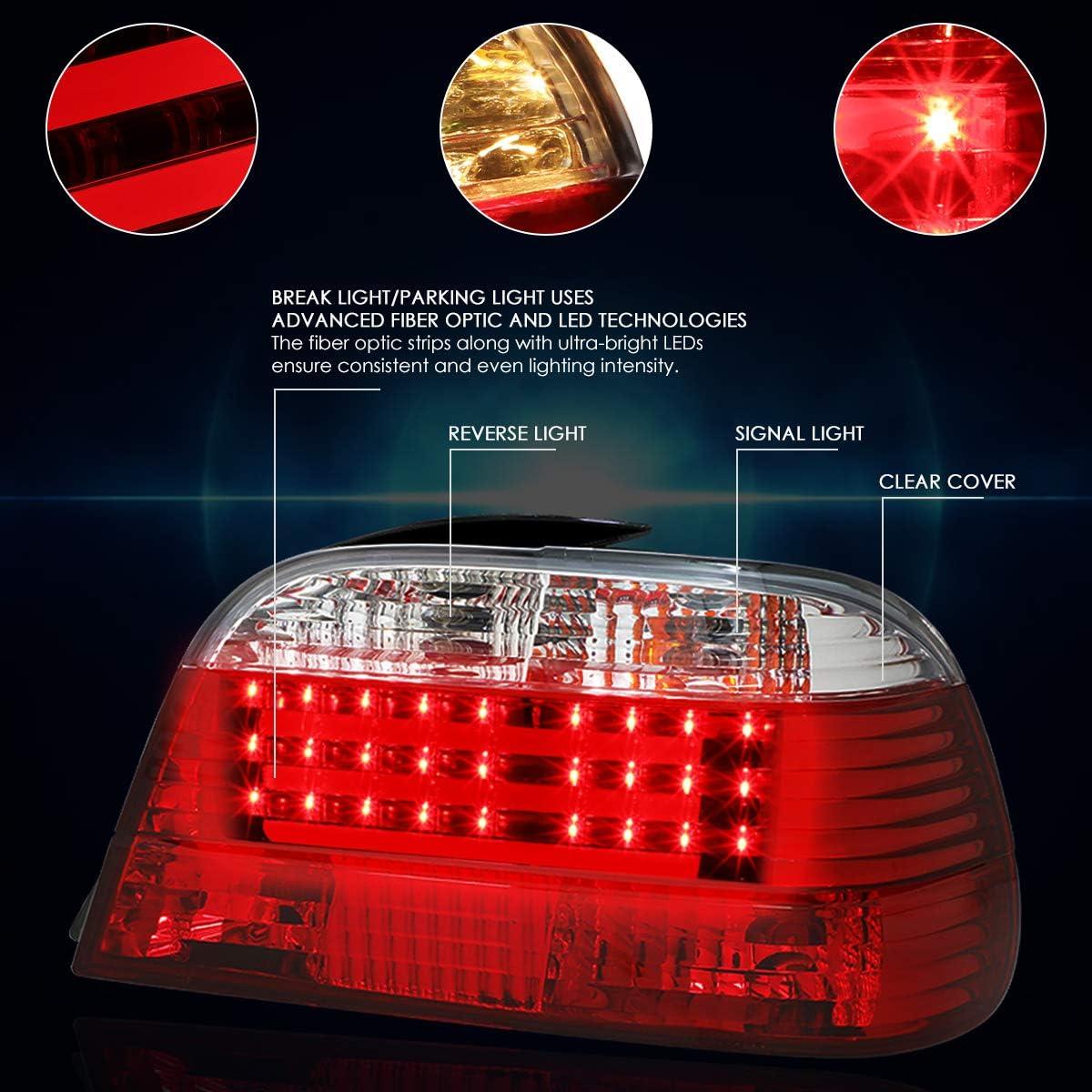 Luz Trasera LED 3D Rojo/Transparente PM Performotor para BMW E38 95-01