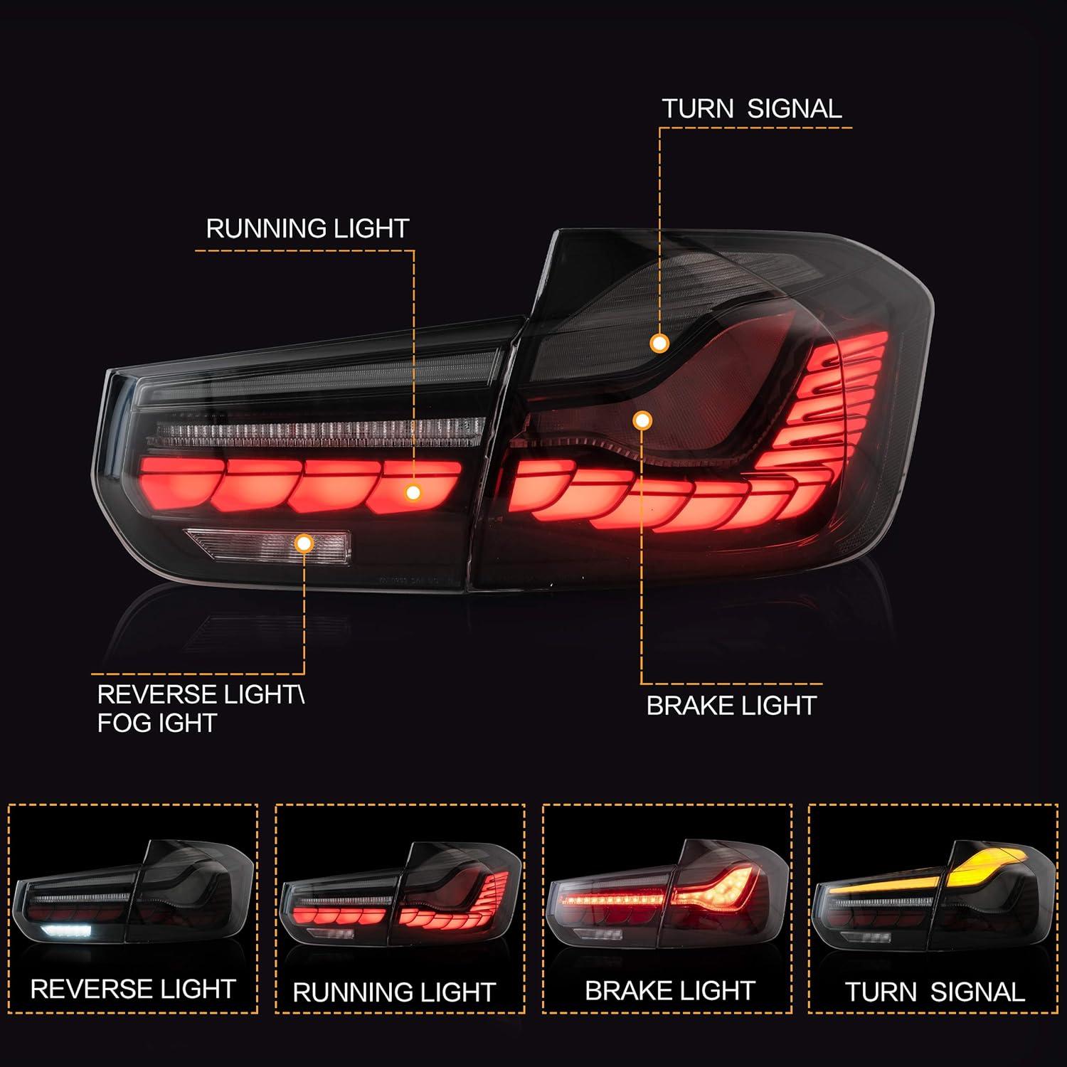 Luces Traseras OLED VLAND para BMW M3 F30 F35 F80 2012-2018