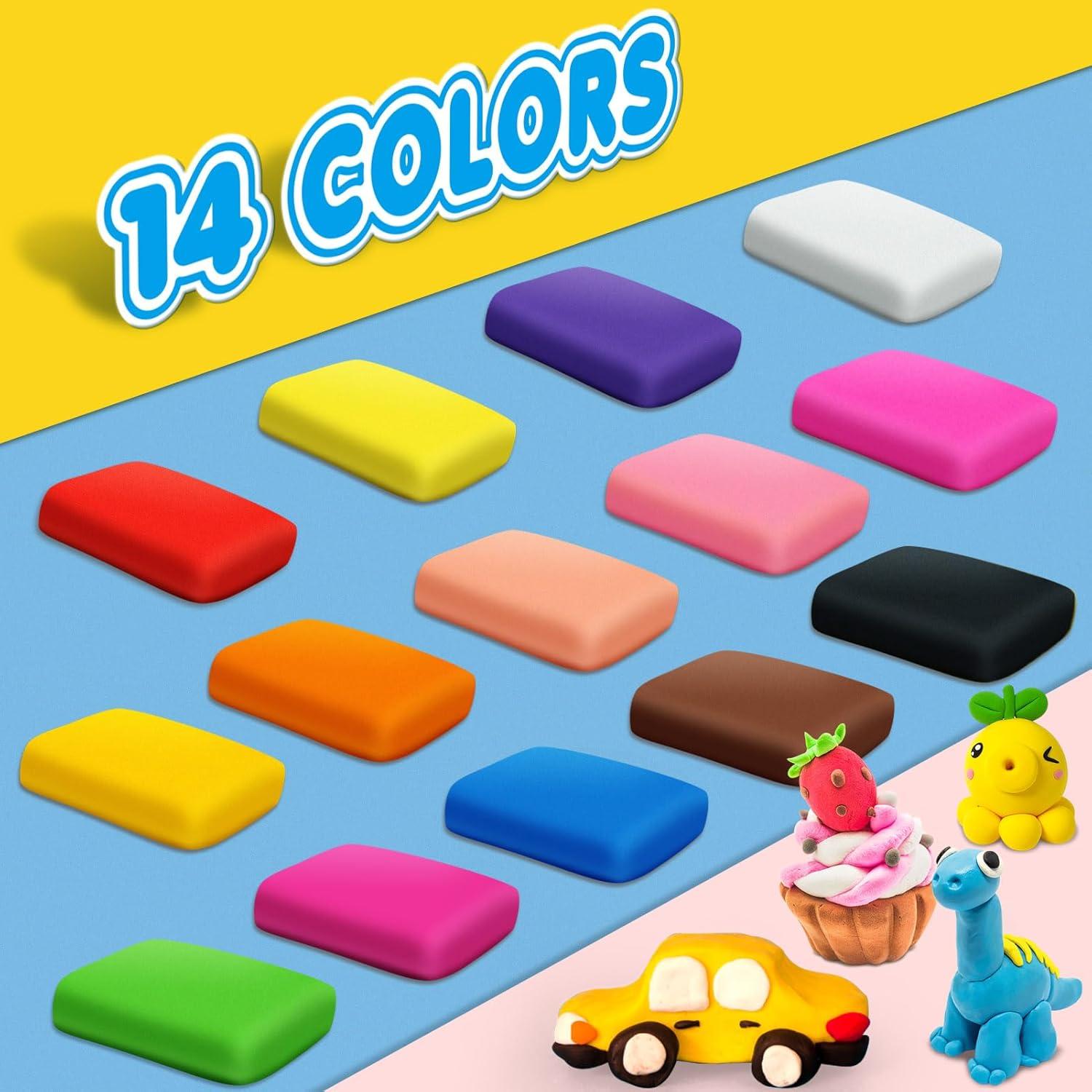 Arcilla Secada al Aire ESSENSON 14 Colores para Niños