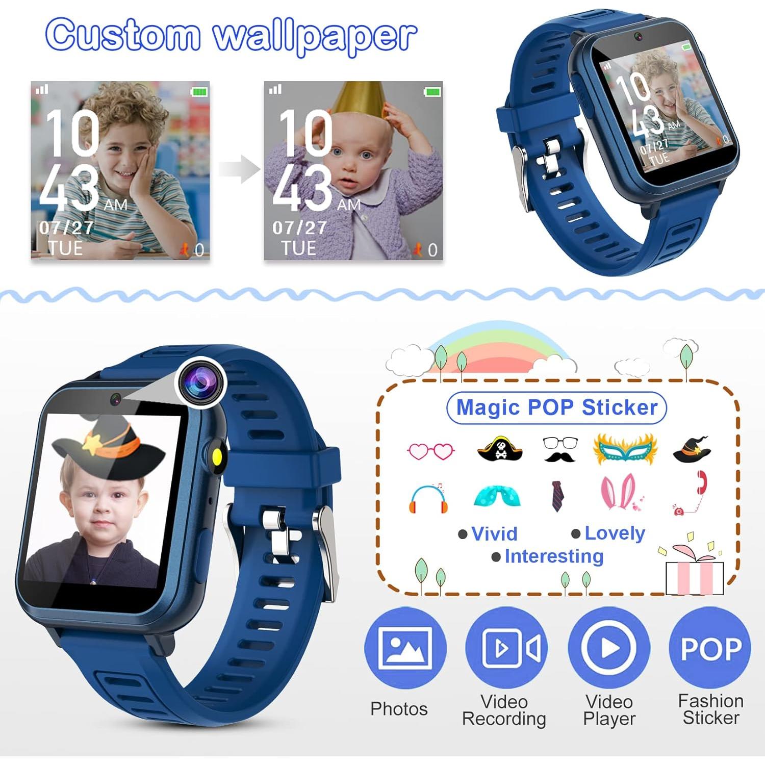 Reloj Inteligente Phyulls para Niños con Cámara y Juegos