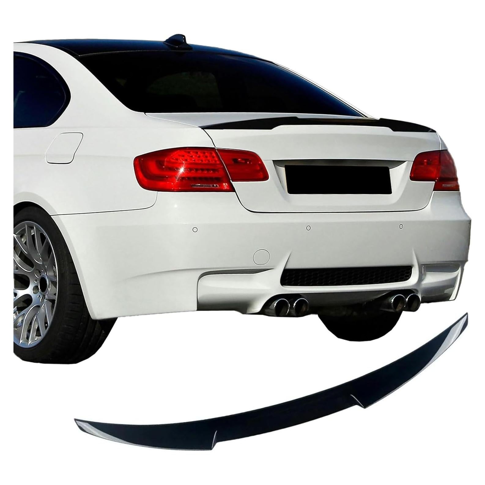 Spoiler Trasero BMW E92 M3 328i 335i Estilo M4 Negro Brillante