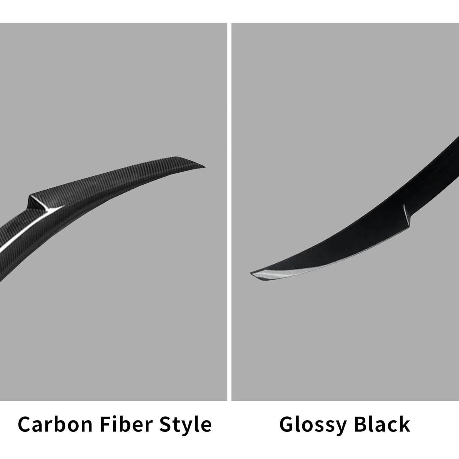 Spoiler Trasero BMW E92 M3 328i 335i Estilo M4 Negro Brillante