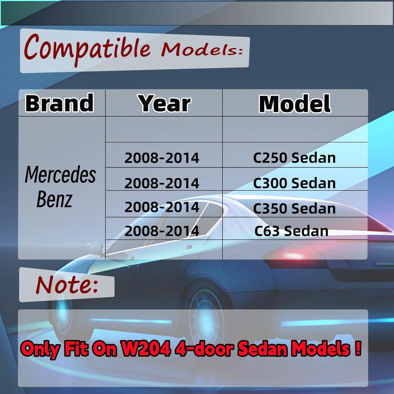 Alerón Trasero NEESPOC para Mercedes C-Class W204 2008-2014