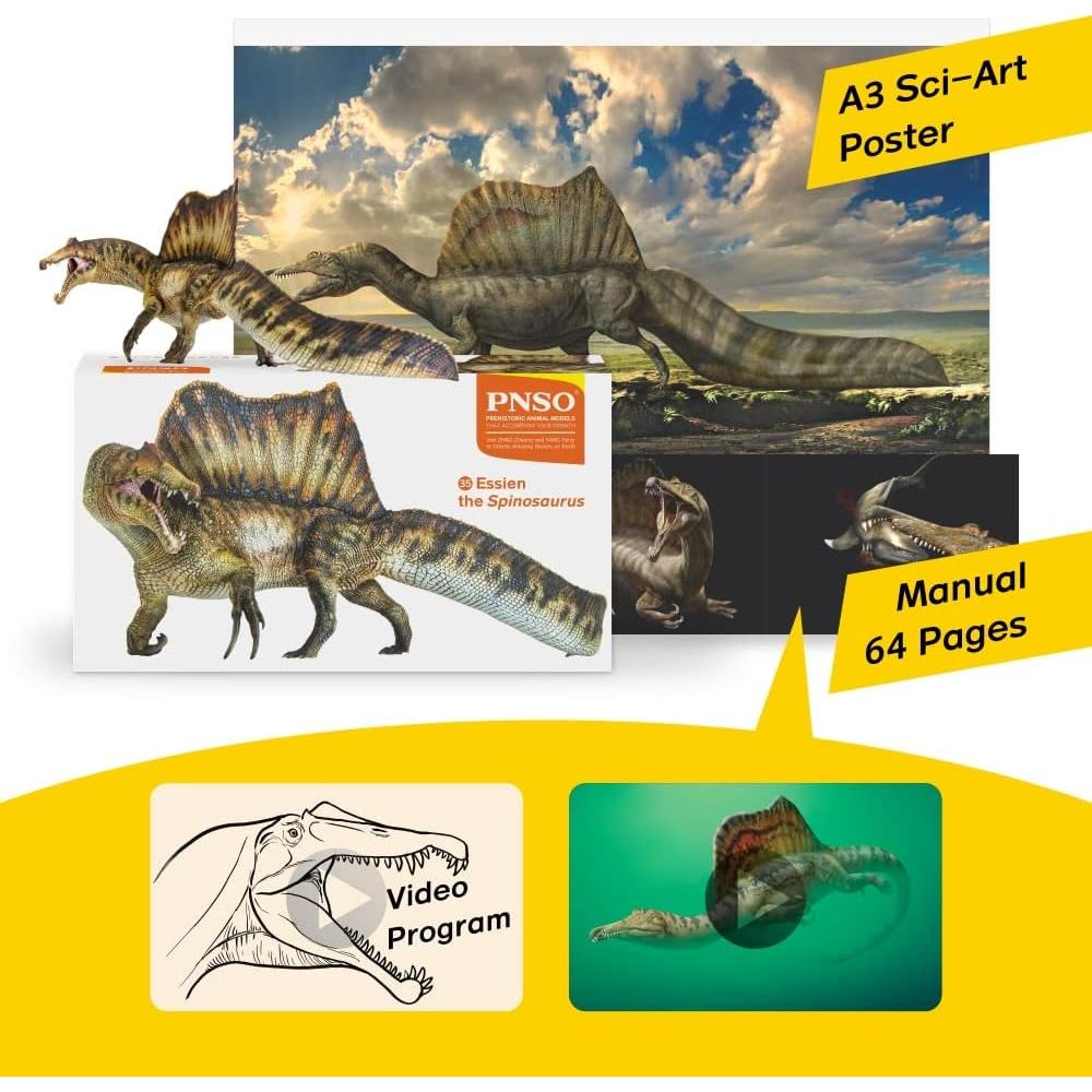 Modelo Dinosaurio Spinosaurus PNSO 30x20 cm Educativo