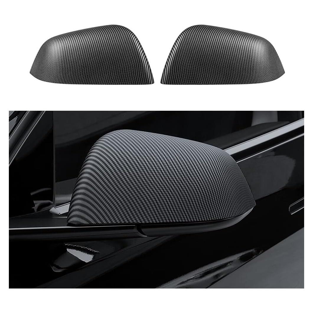 Protectores de Espejo Lateral ABS StarYtbl para Tesla Model Y 2021-2024