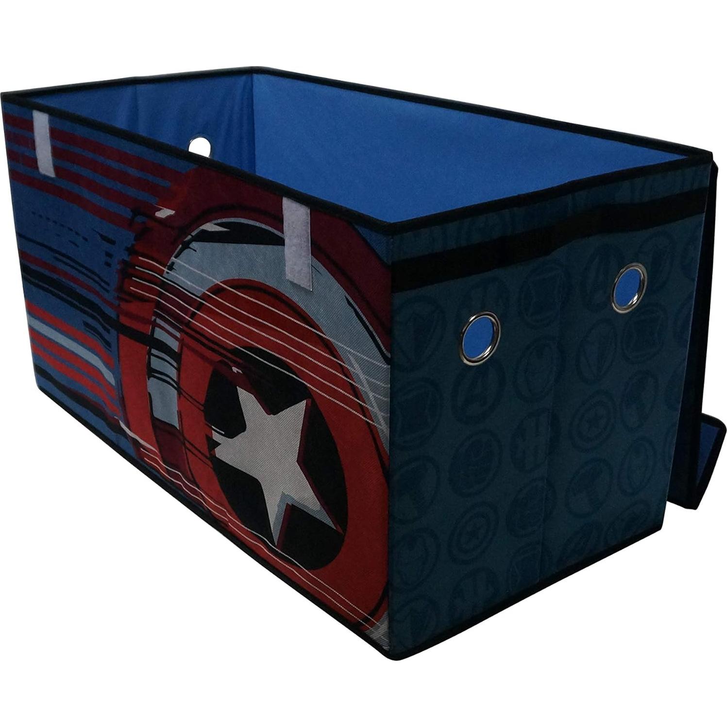 Idea Nuova Marvel Avengers Collapsible Children’s Toy Storage Trunk, Durable with Lid