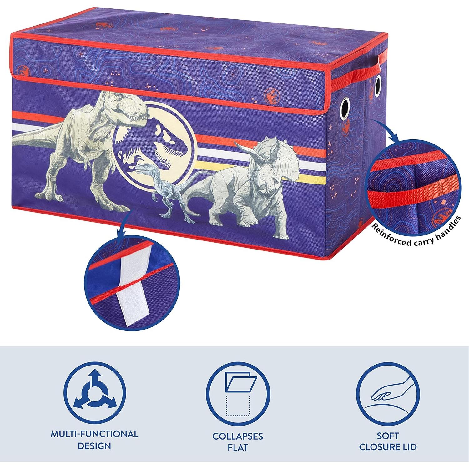 Baúl de Almacenamiento Plegable Idea Nuova Jurassic World 73x37x37 cm