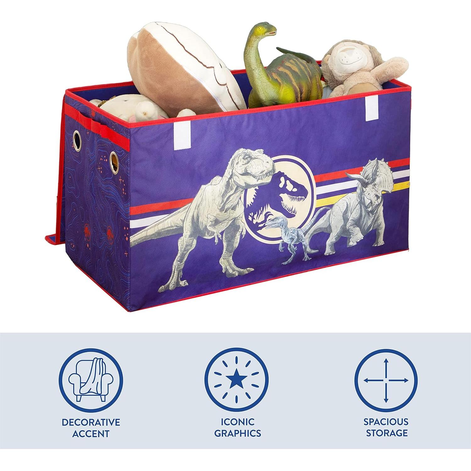 Baúl de Almacenamiento Plegable Idea Nuova Jurassic World 73x37x37 cm