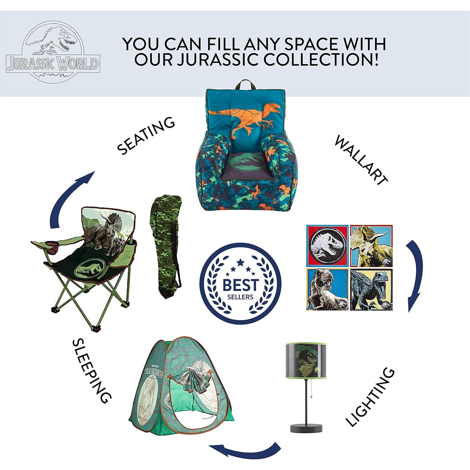 Baúl de Almacenamiento Plegable Idea Nuova Jurassic World 73x37x37 cm