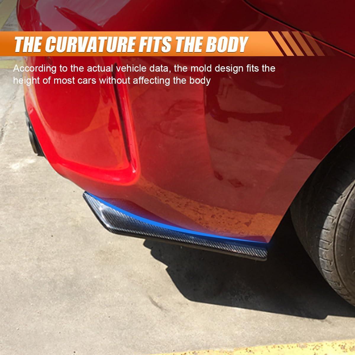 Difusor de Parachoques Trasero DUSCOKE 43.5x12cm Fibra Carbono