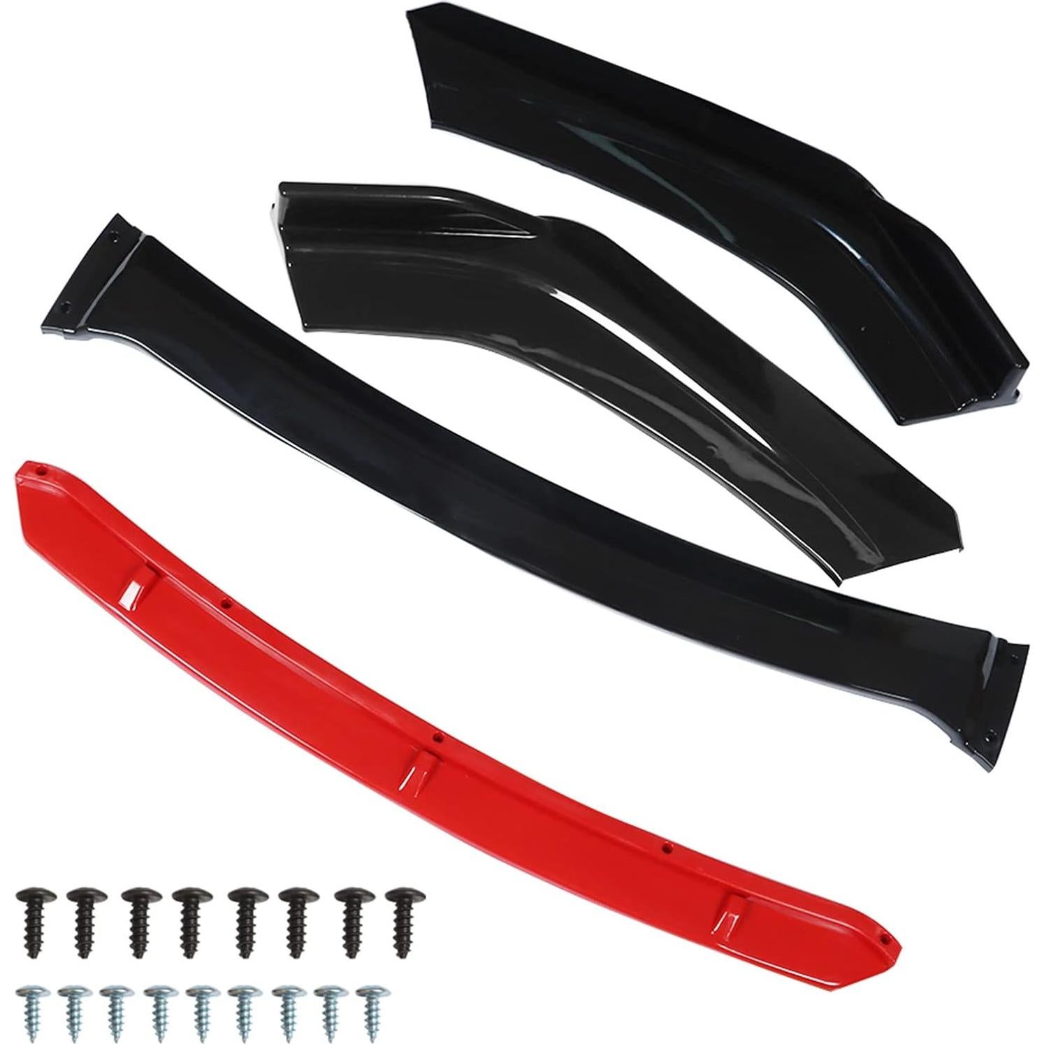 Protector de Spoiler Frontal LABLT Universal Rojo 2 Capas