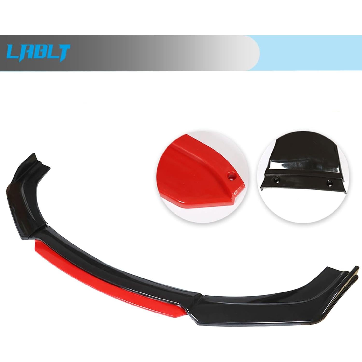 Protector de Spoiler Frontal LABLT Universal Rojo 2 Capas