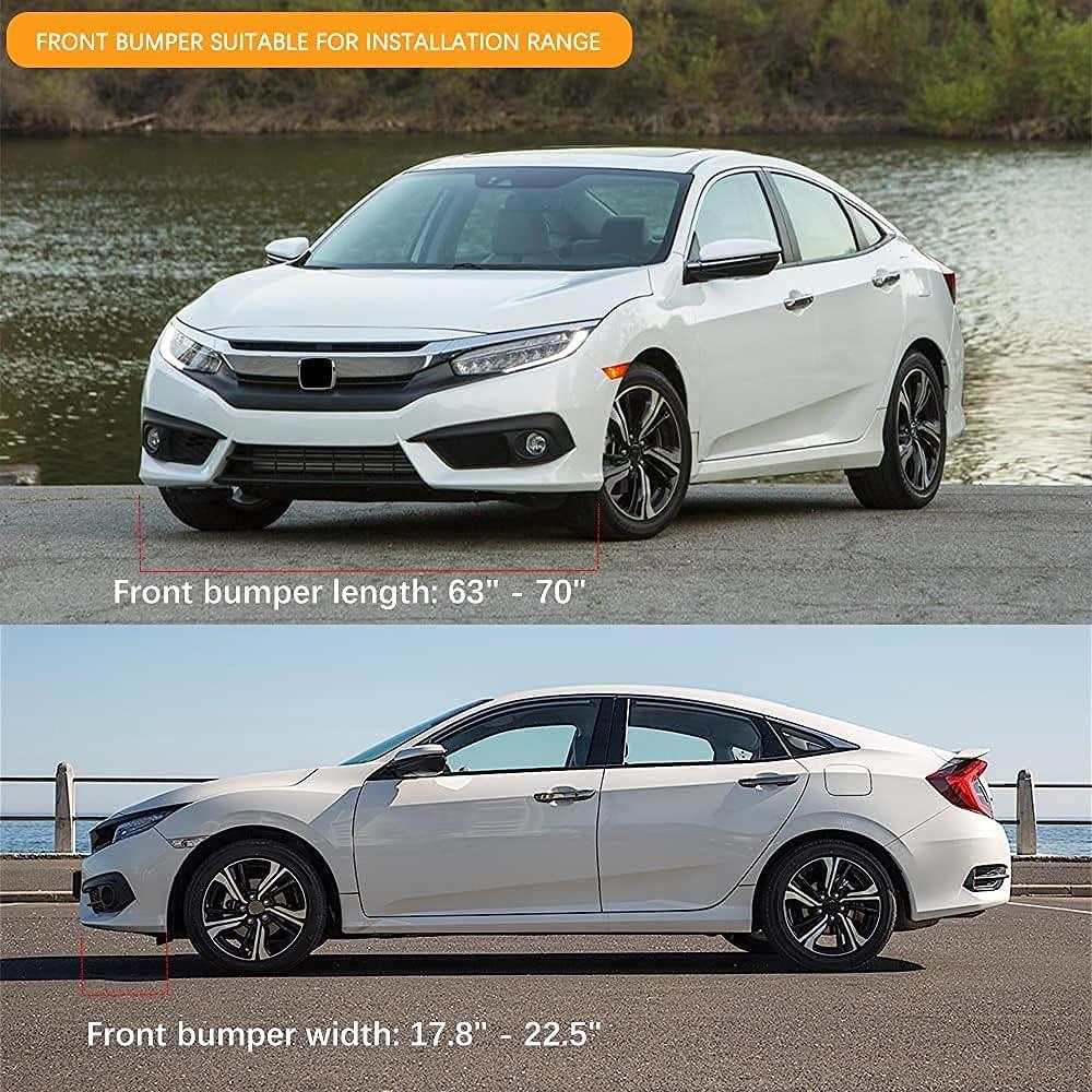 Kit Divisor Labio Frontal Universal KEEPDSGN 4 Piezas Negro