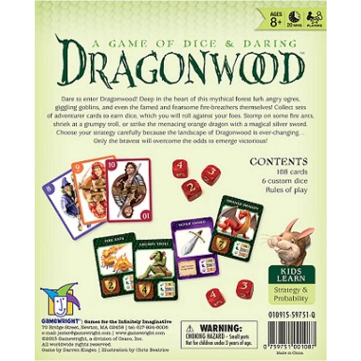 Juego de Mesa Dragonwood Gamewright 2-4 Jugadores 20 min