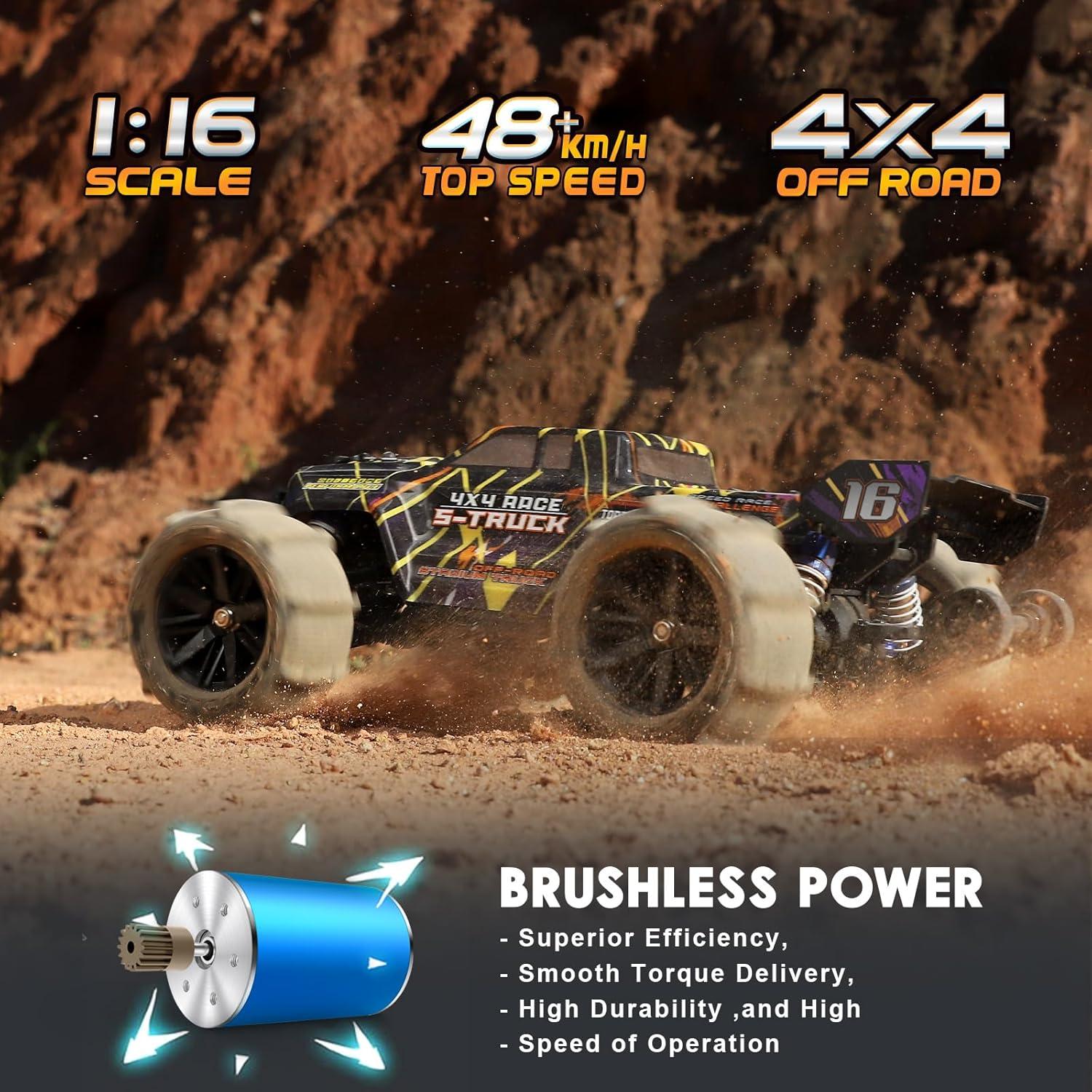 Coche RC Brushless HAIBOXING 16890A 1/16 4X4 Off-Road 48 km/h