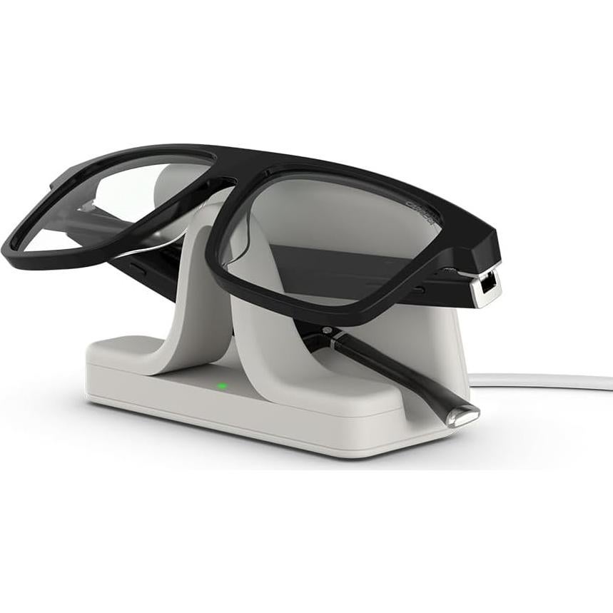 Carrera Smart Glasses with Alexa (newest model), Smart audio glasses, Sprinter black frames with blue light filtering lenses, Square