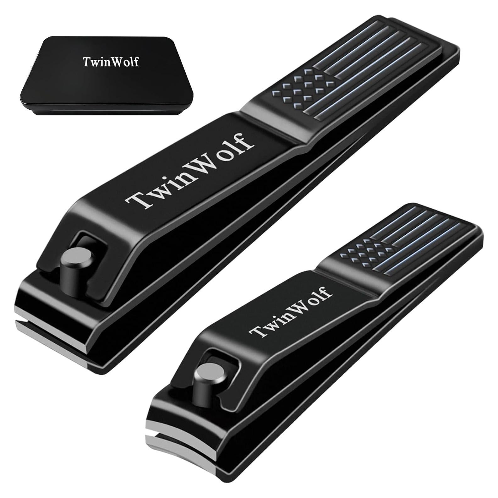 Juego de Cortauñas TwinWolf Acero Inoxidable 2 Piezas