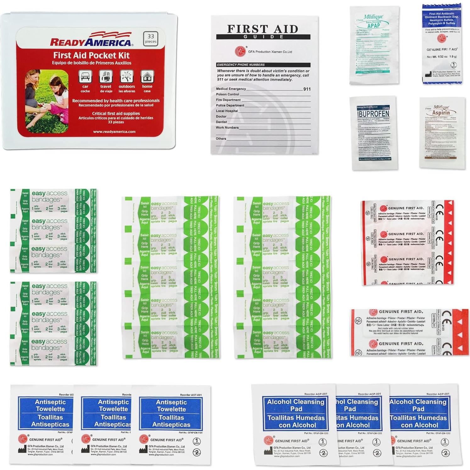 Kit de Emergencia Ready America 70080 para 1 Persona