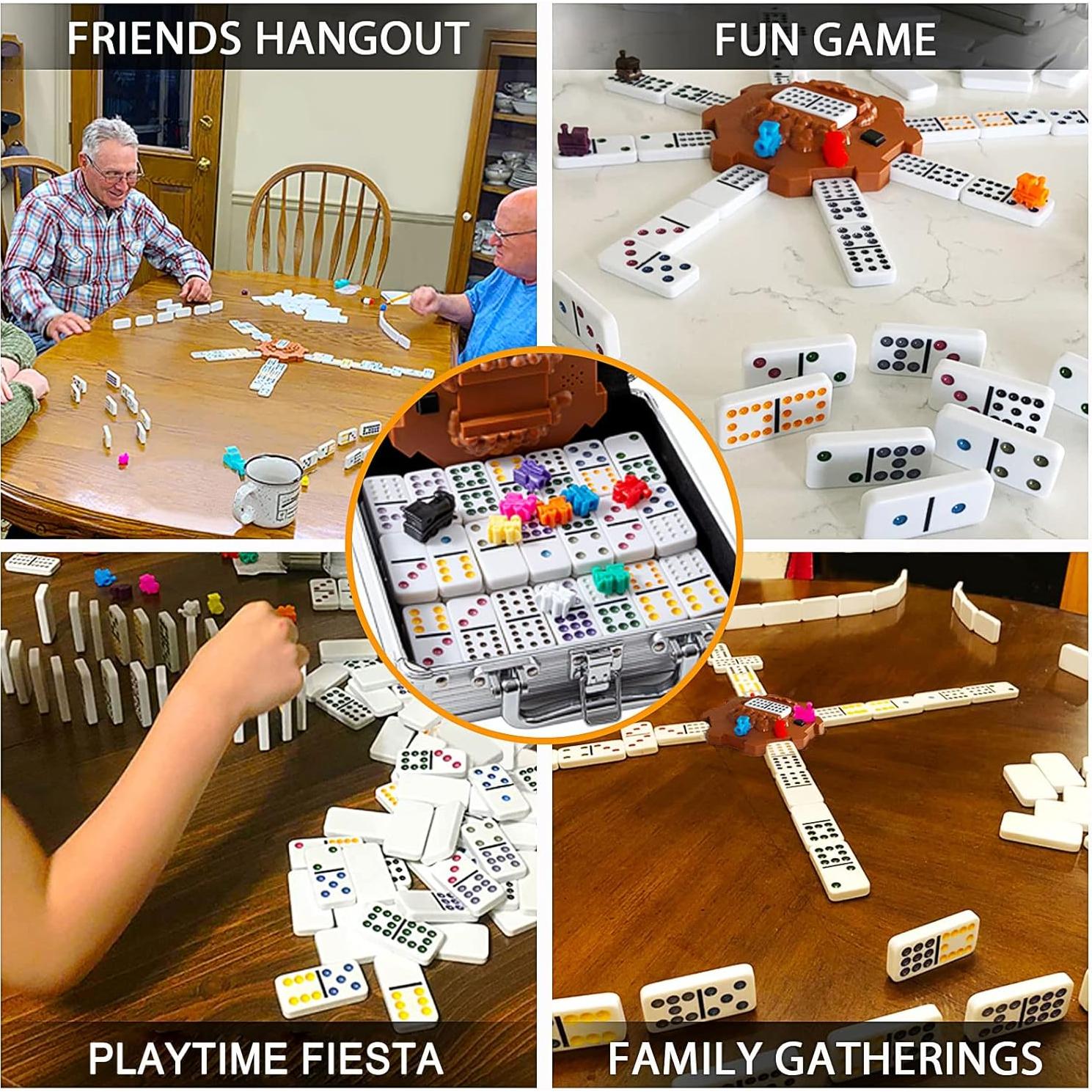 Juego de Dominó Mexicano Yinlo Doble 12 con Estuche