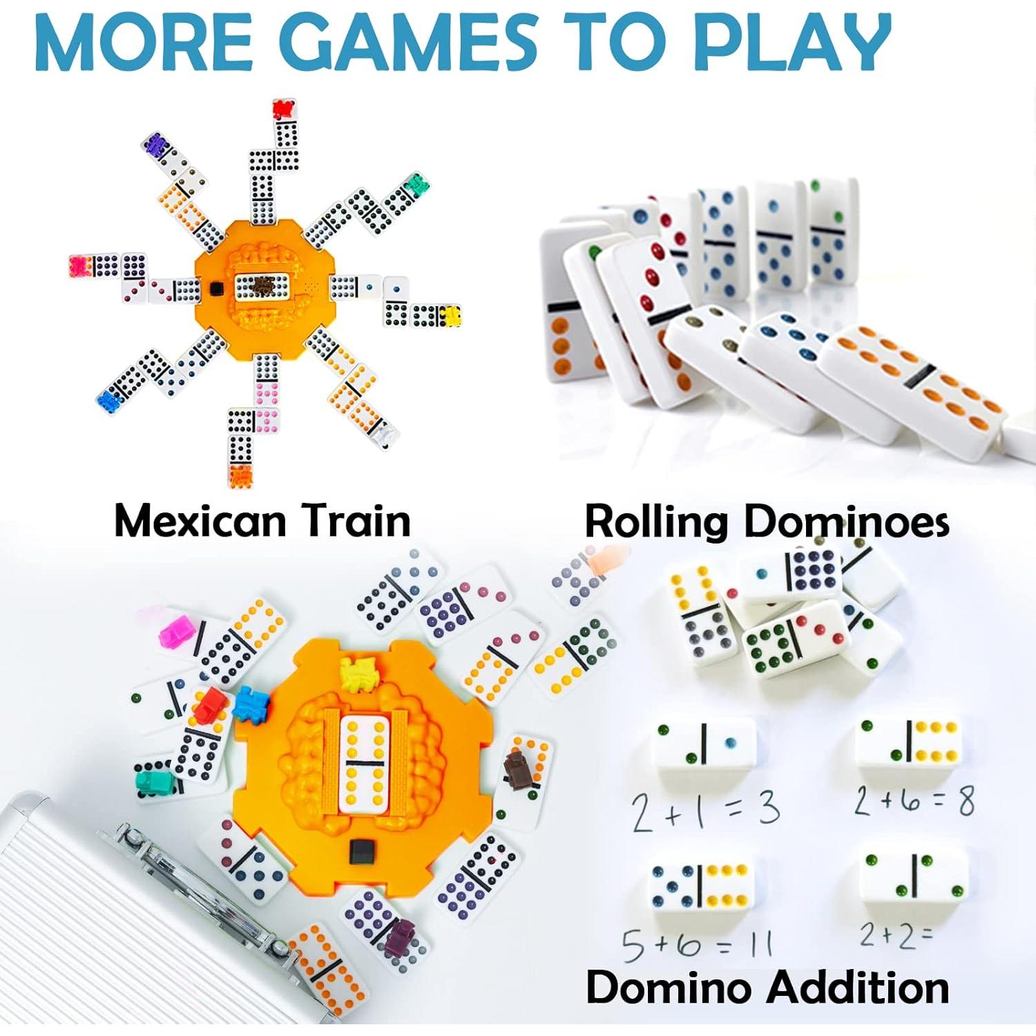 Juego de Dominó Mexicano Yinlo Doble 12 91 Fichas Coloridas