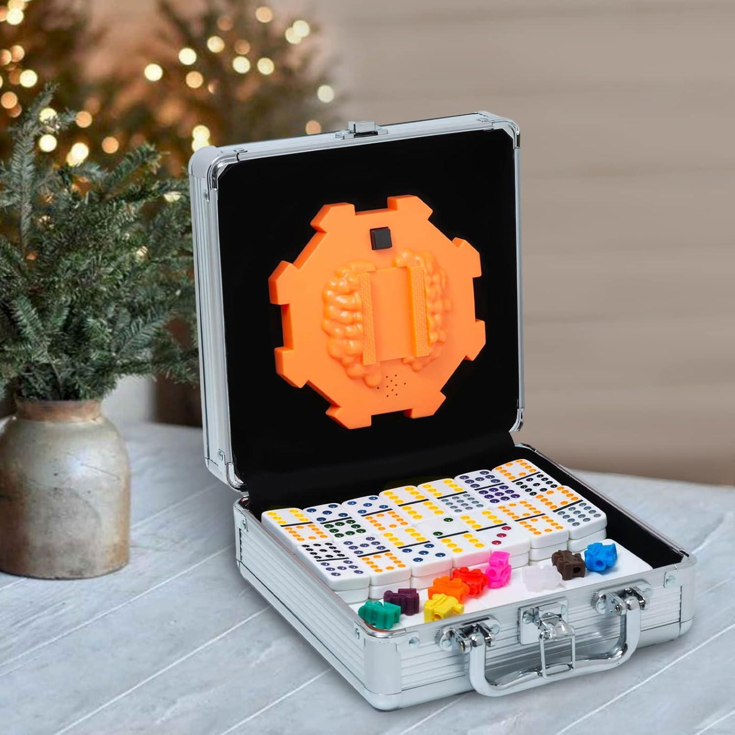 Juego de Dominó Mexicano Yinlo Doble 12 91 Fichas Coloridas