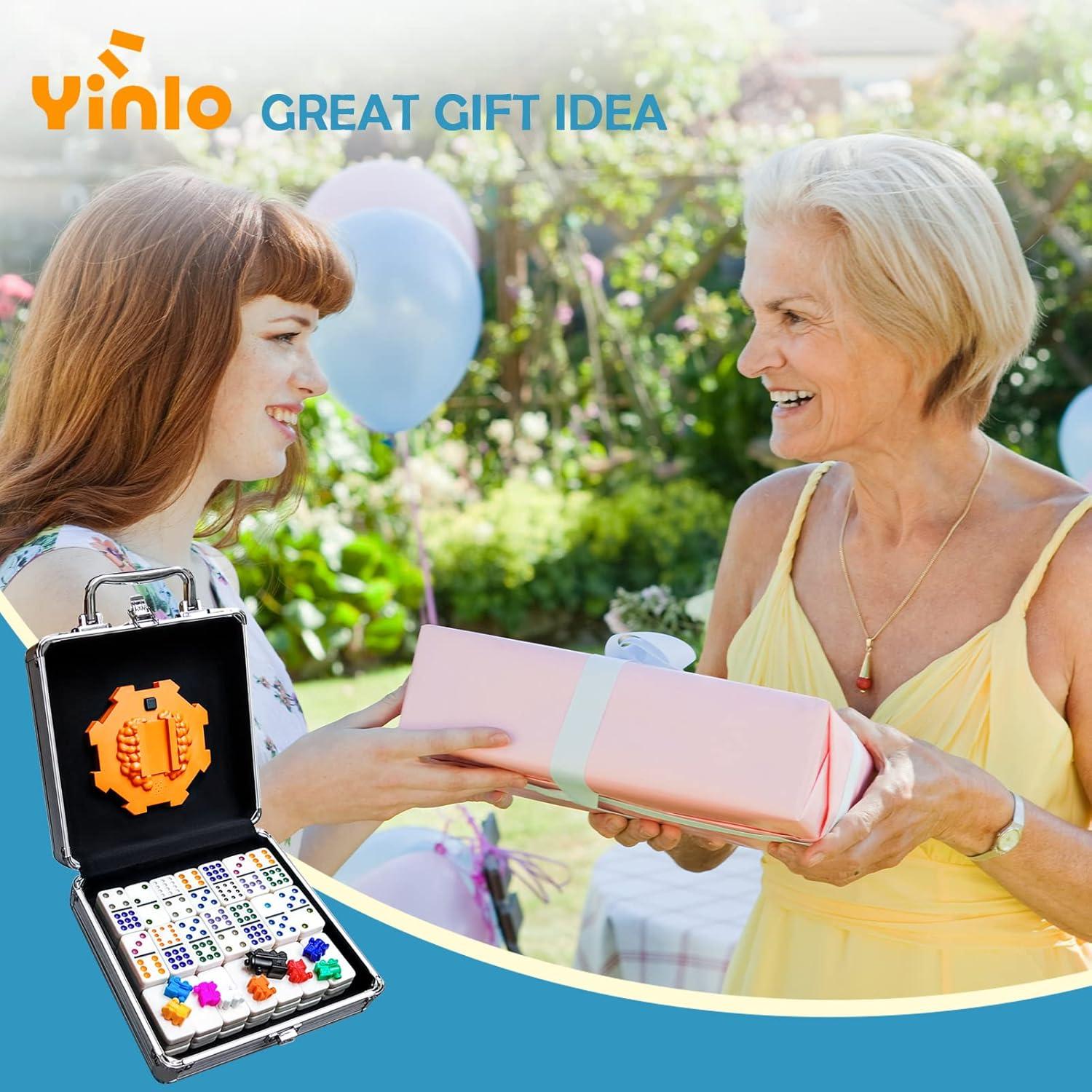 Juego de Dominó Mexicano Yinlo Doble 12 91 Fichas Coloridas