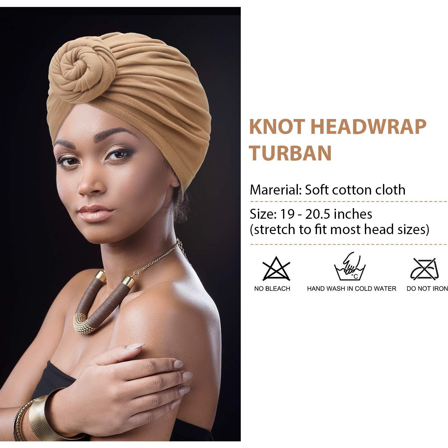 Turbantes Pre Atados SATINIOR 8 Pcs para Mujeres - 8 Colores