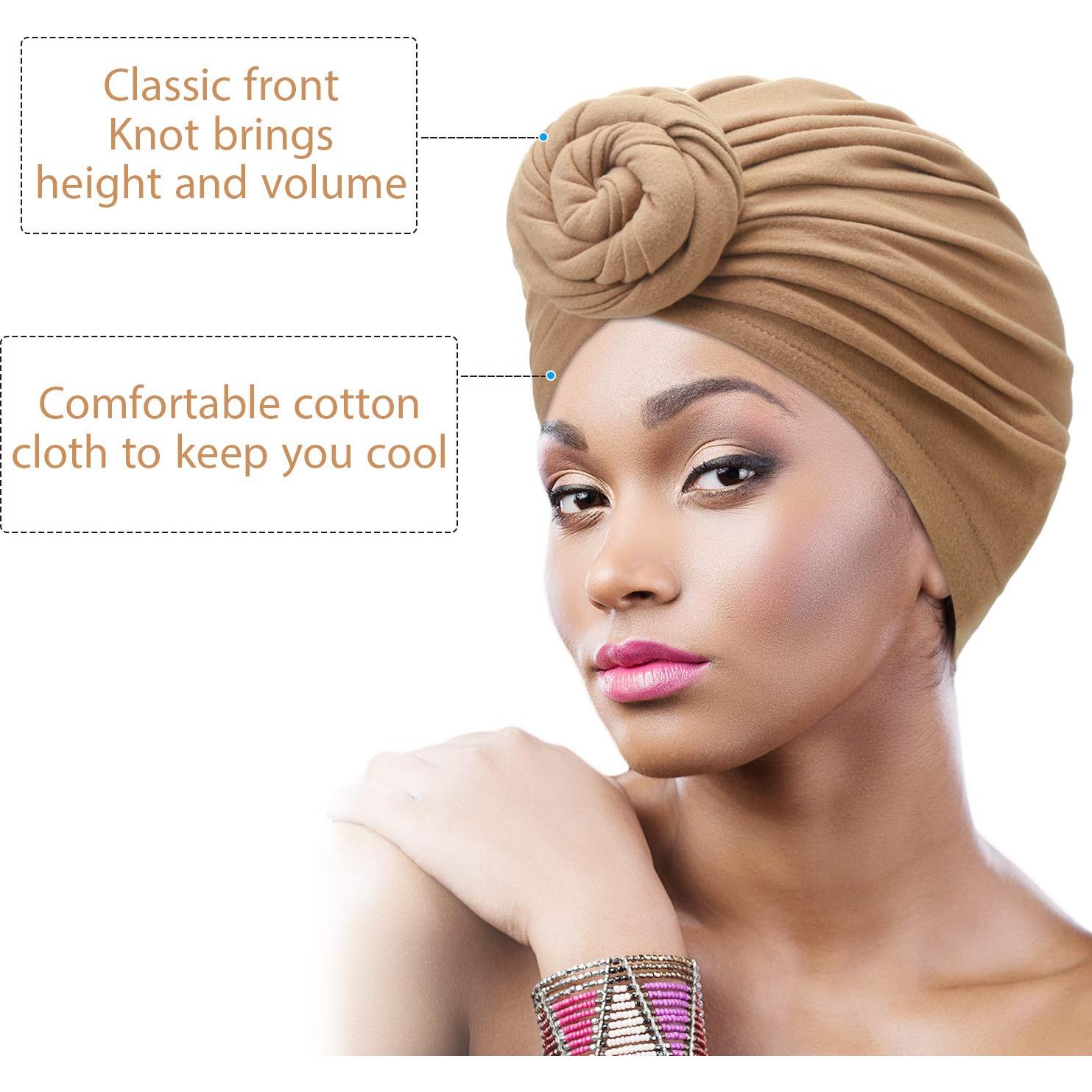 Turbantes Pre Atados SATINIOR 8 Pcs para Mujeres - 8 Colores