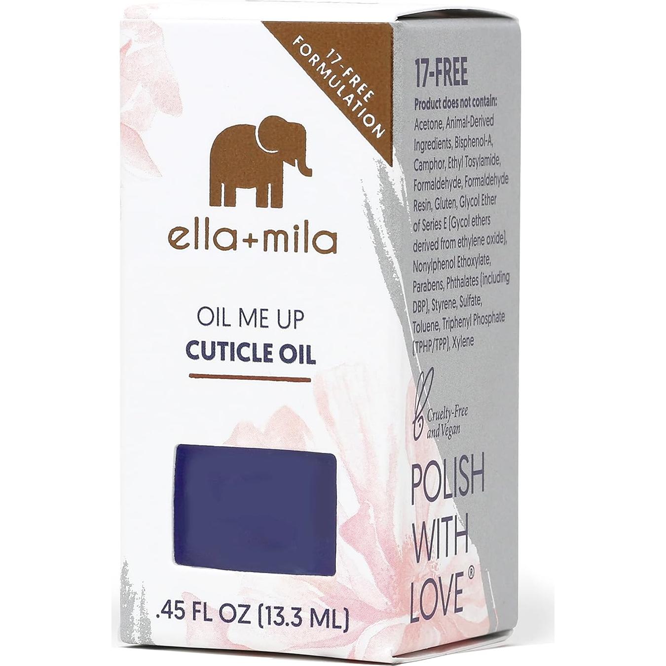 Aceite para Cutículas ella+mila 13.3 ml - Crecimiento y Cuidado de Uñas