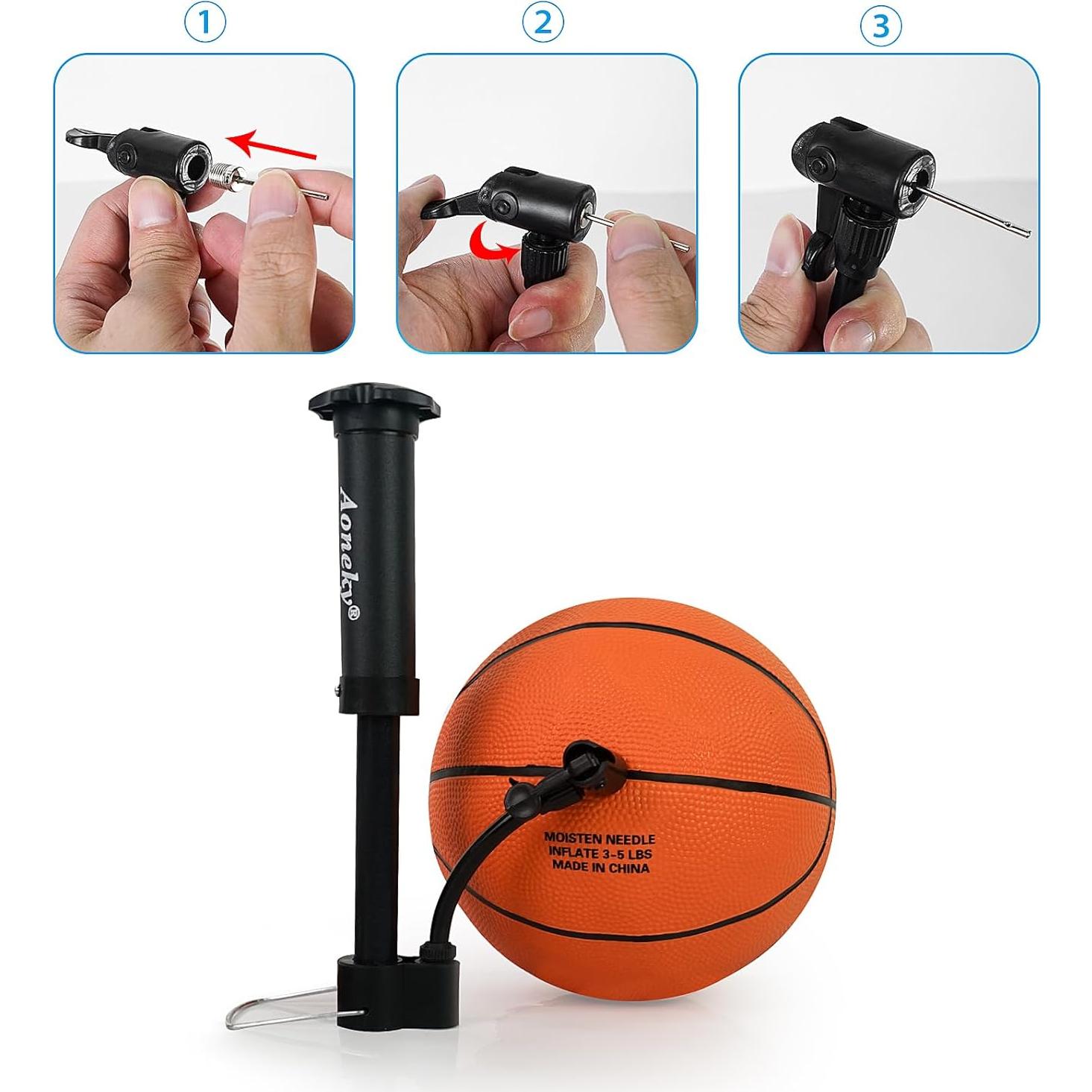 Balón de Baloncesto Aoneky Tamaño 3 con Bomba - Paquete 5