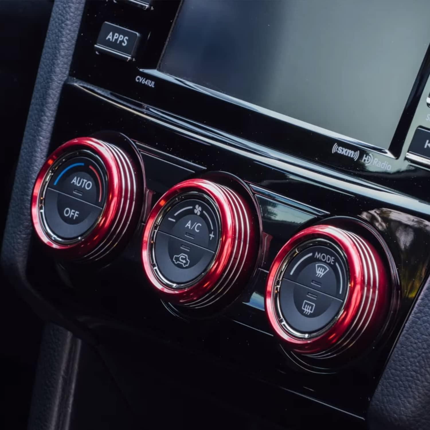 Cubierta de Perilla de A/C Subaru Bentolin Rojo 2014-2020