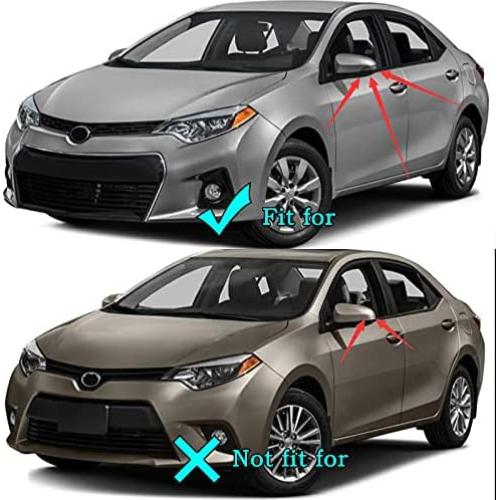 Cubierta Espejos Retrovisores RUIHE ABS Carbono Toyota Corolla C-HR