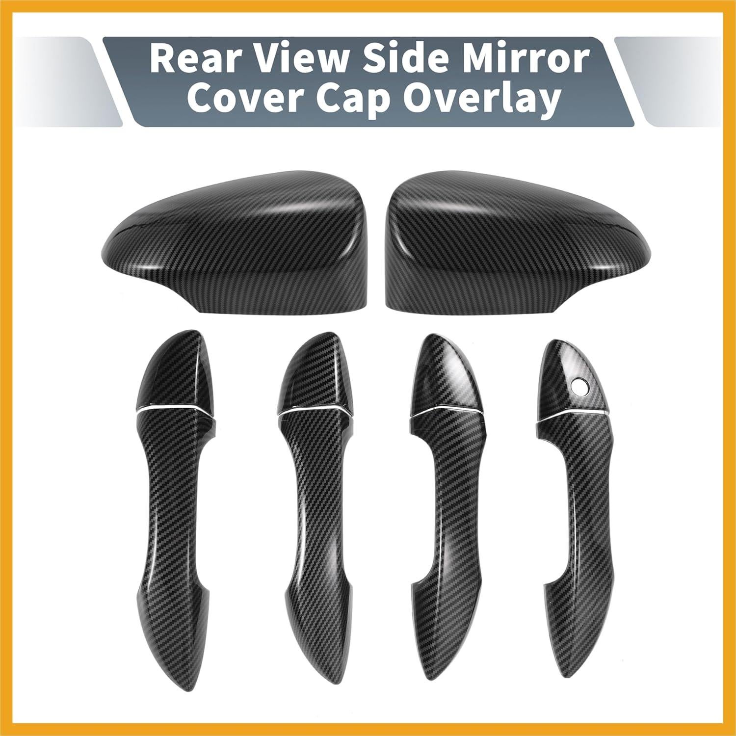 Cubiertas de Espejo Retrovisor Toyota Corolla 2014-2018 Fibra de Carbono