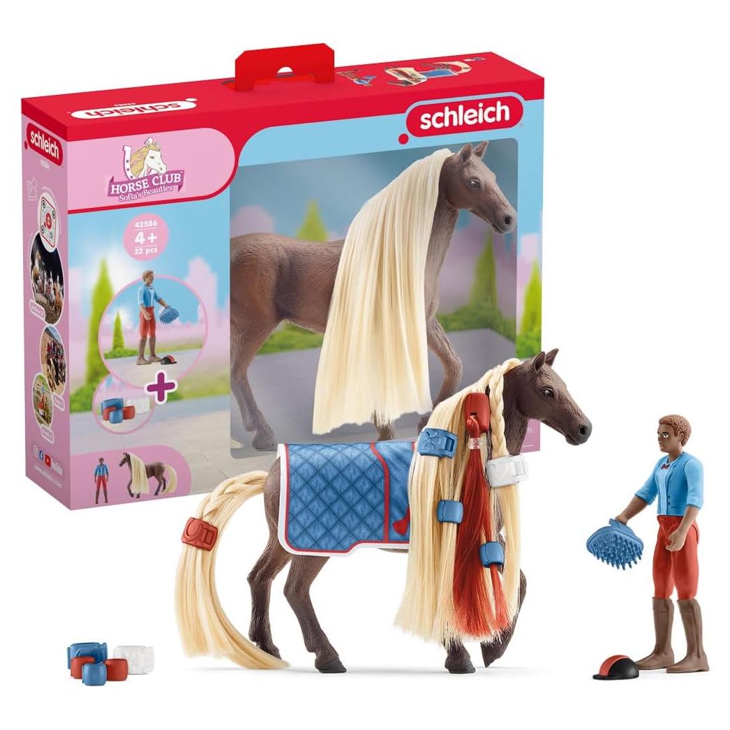 Juego de Caballo Schleich Sofia's Beauties 18 Piezas
