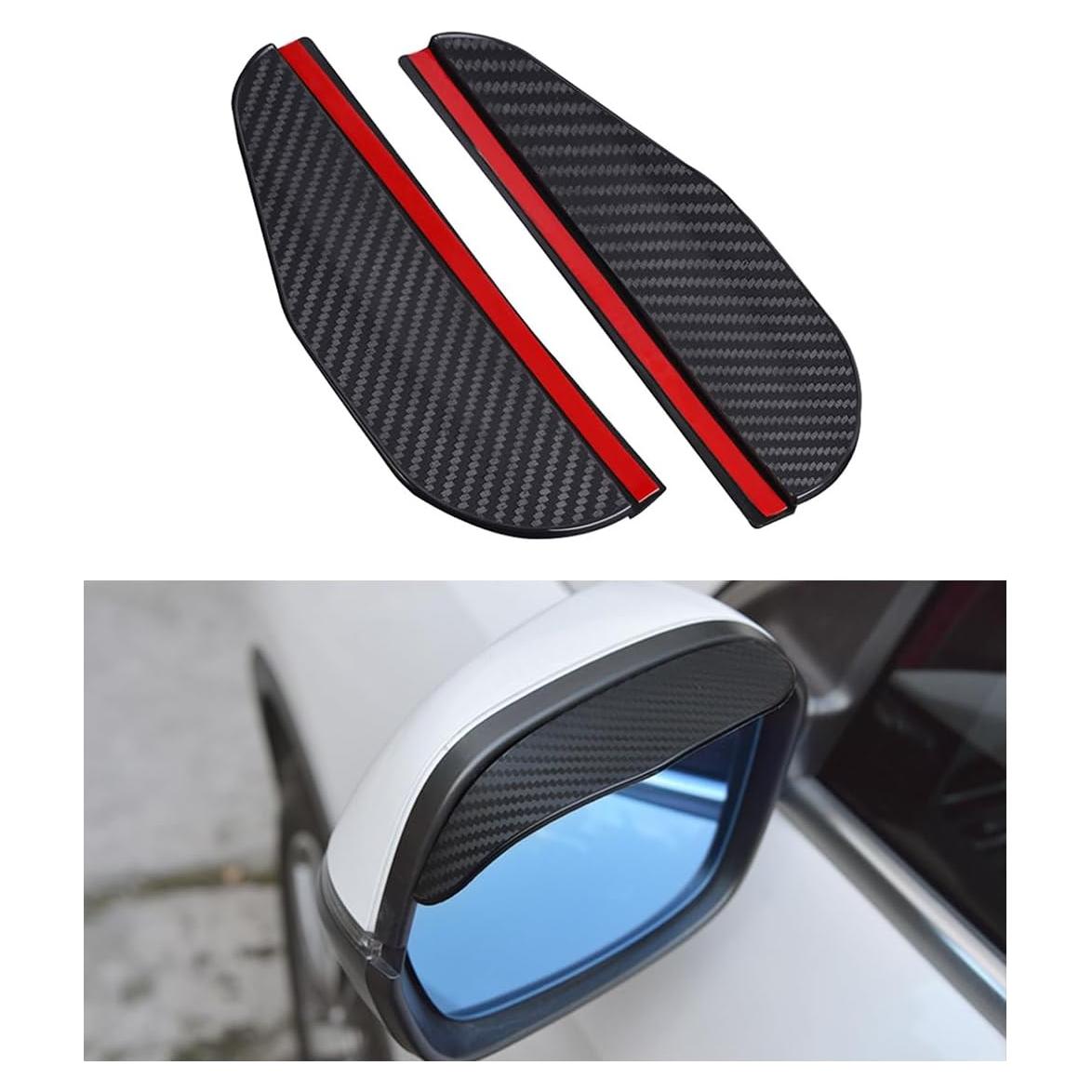 Visera de Lluvia Espejo Ziciner 2 Pcs Ajuste Universal PVC