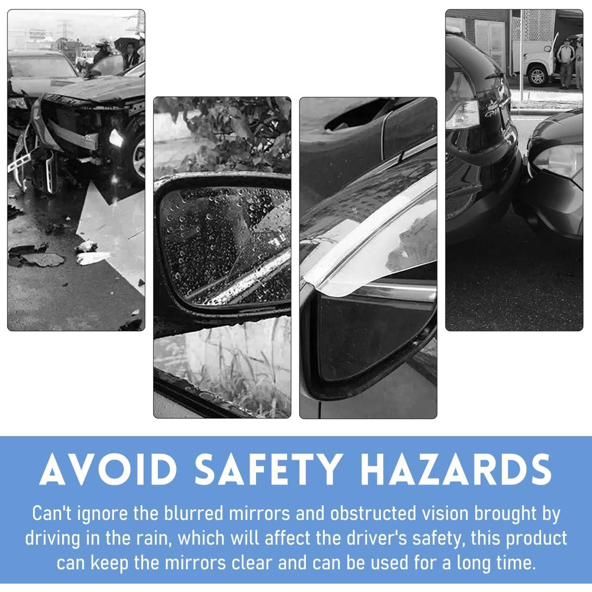 2 Protectores de Lluvia Gasedin para Espejos Retrovisores Auto