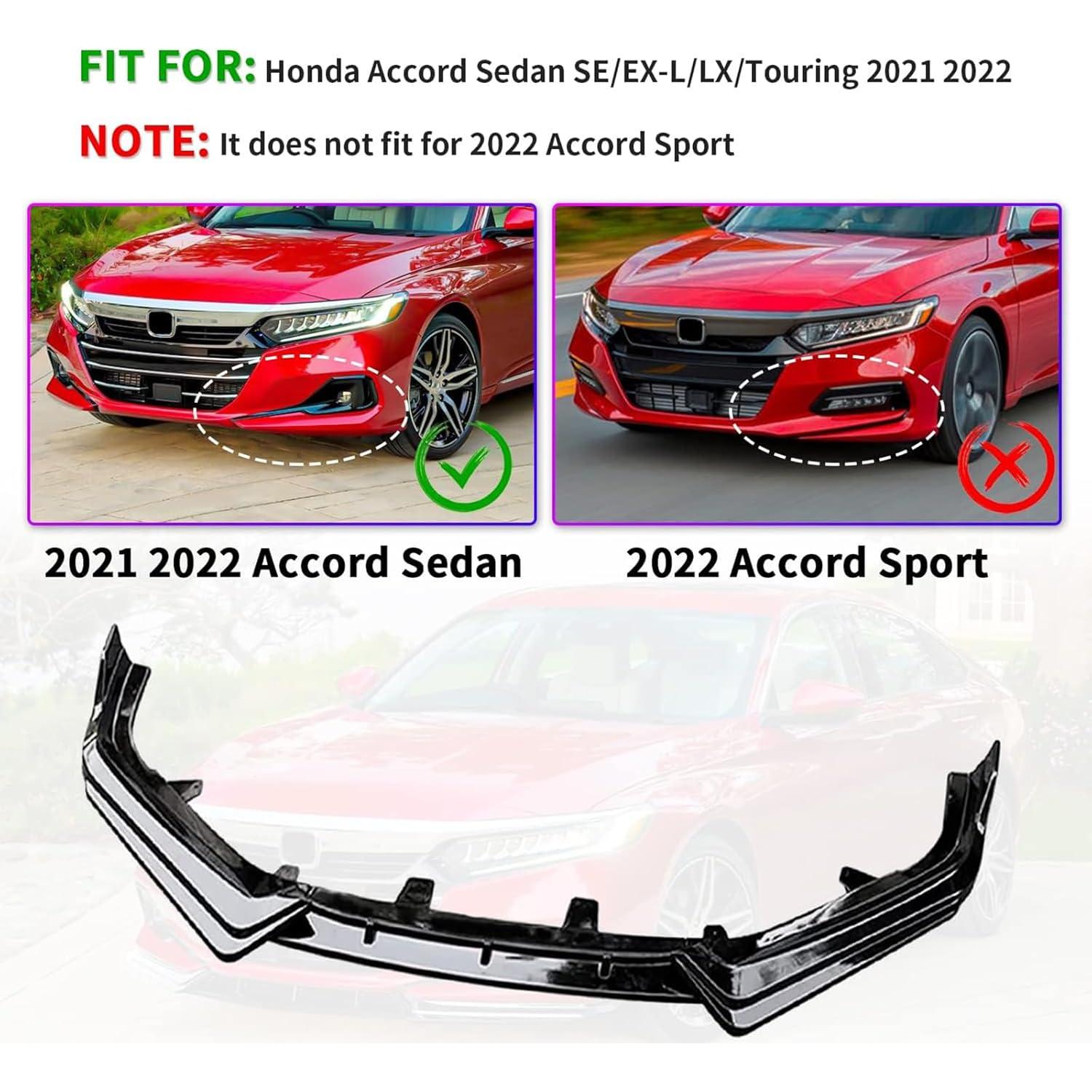 Labio de Parachoques Frontal Archaic para Honda Accord 2021-2022