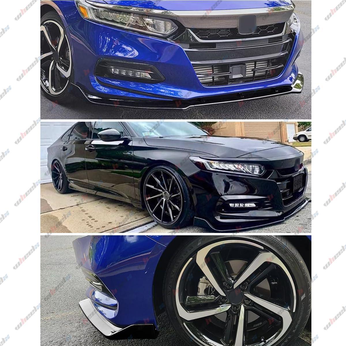 Labio Frontal WheelX para Honda Accord 2018-2020 Negro Brillante