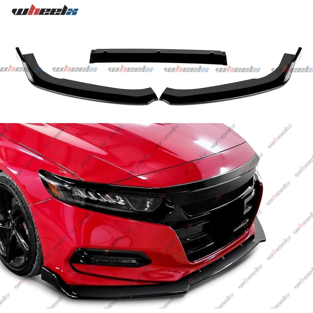 Labio Frontal WheelX para Honda Accord 2018-2020 Negro Brillante