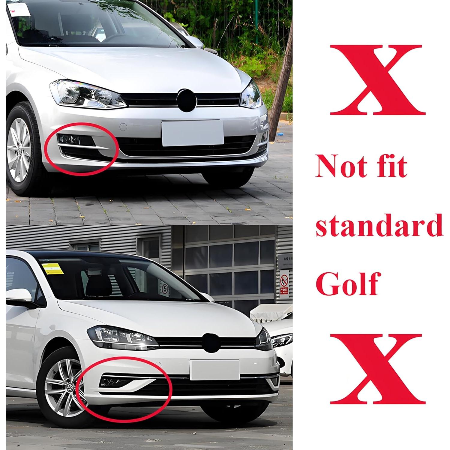 Divisor de Labio de Parachoques Frontal MUTUSAISI para VW Golf GTI/R 2015-2021