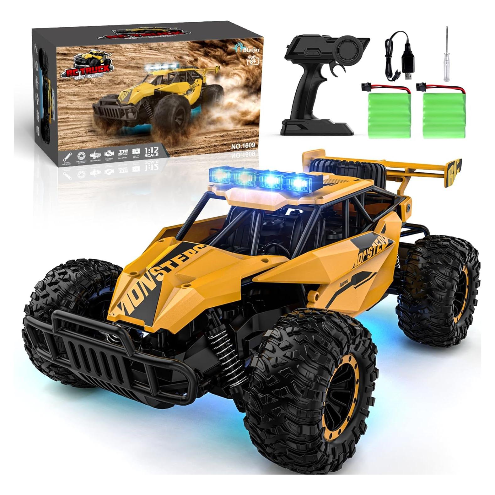 Coche RC BLUEJAY 1:12 Todo Terreno con LED y Batería