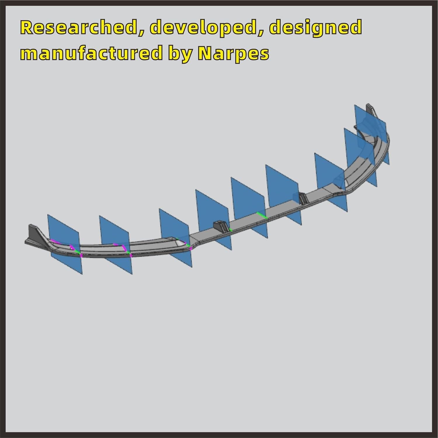 Divisor de Labio Frontal Narpes para Audi S4 A4 B8.5 2013-2016